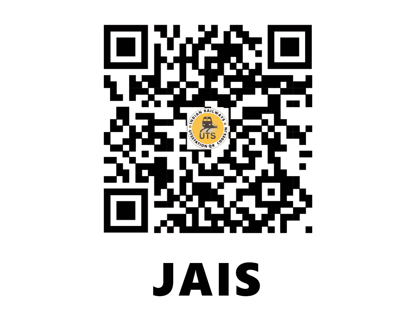 UTS QR Code for JAIS - JAIS - NR (UTTAR PRADESH)